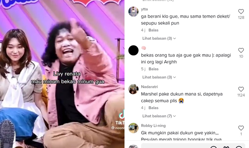 Livy Renata Minum di Botol Bekas Mulut Marshel Widianto, Netizen: Pake Dukun Mana Lagi Nih 2 Lampiran Gambar