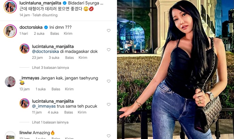 Minta Dijemput Taehyung, Lucinta Luna Merasa Jadi Bidadari Surga 2 Lampiran Gambar
