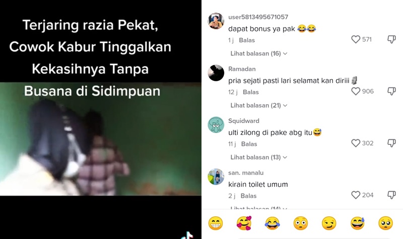 Terjaring Razia Lagi Ena-ena, Cowok Kabur Tinggalkan Pacar Tanpa Busana 2 Lampiran Gambar