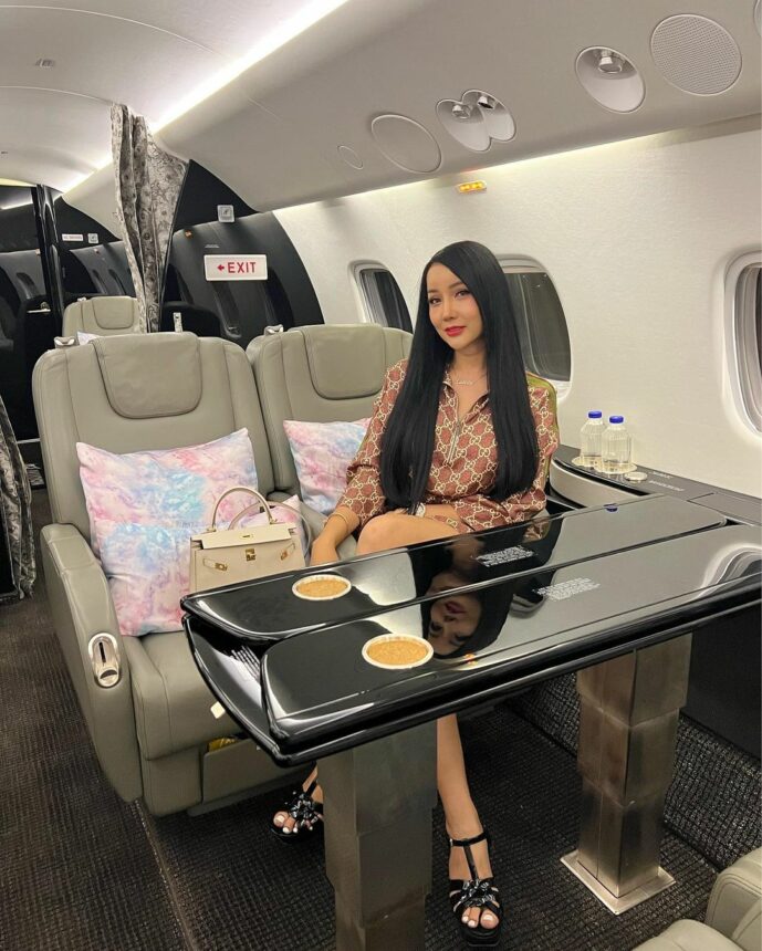 Santai di Privat Jet, Lucinta Luna Dipuji Mirip Ibu Pejabat 2 Lampiran Gambar
