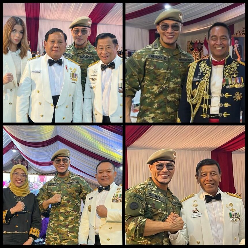Rayakan Ulang Tahun TNI, Begini Potret Deddy Corbuzier Pakai Baju Loreng Mesra dengan Istri 2 Lampiran Gambar