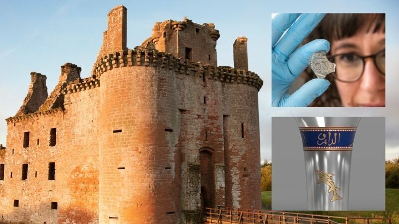 Gelas Antik dengan Simbol Islam Ditemukan di Kastil Caerlaverock Skotlandia
