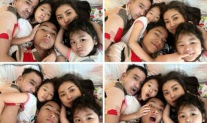 Cekricek.id - Keluarga Ruben Onsu dan Sarwendah memang sudah tak diragukan lagi keharmonisannya. Sebuah foto keluarga ketika tiduran bersama di atas kasur membuat banyak orang terkagum. Meski sederhana namun mereka terlihat begitu kompak, saling berdempetan dan memeluk satu sama lainnya.