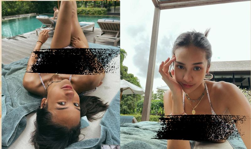 Duh, Gerahnya Lihat Anya Geraldine Pakai Bikini Sambil Angkat-angkat Kaki 2 Lampiran Gambar