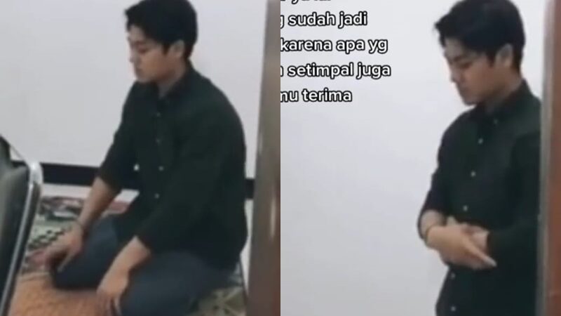 Rizky Billar kedapatan melakukan salat seorang diri seusai kasus KDRT nya kini semakin hangat jadi perbincangan publik, Kamis (13/10/2022).