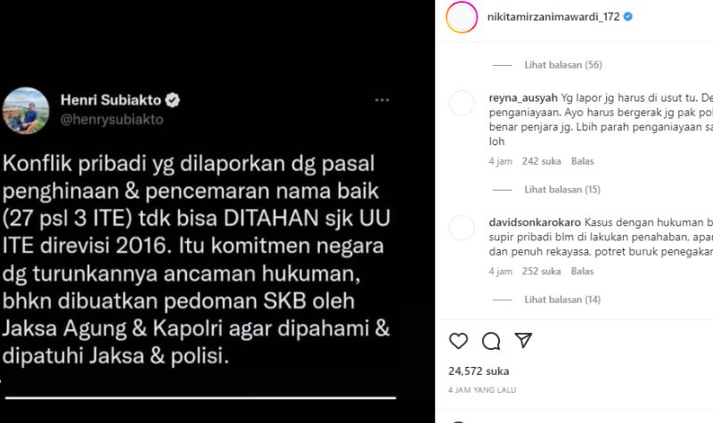 Nikita Mirzani Nggak Ikhlas Ditahan, Pertanyakan Keadilan 2 Lampiran Gambar
