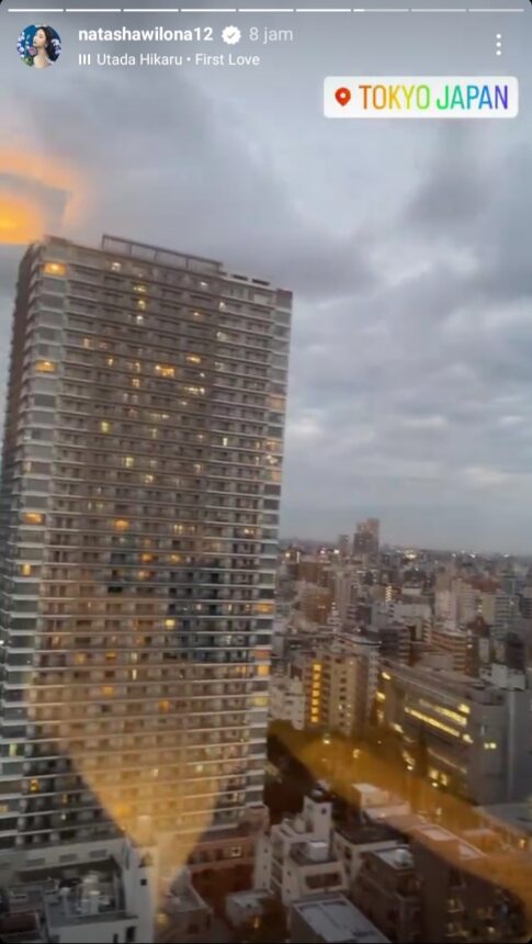Liburan ke Jepang, Natasha Wilona Pamer Pemandangan Indah Kota Tokyo Sore Hari 3 Lampiran Gambar