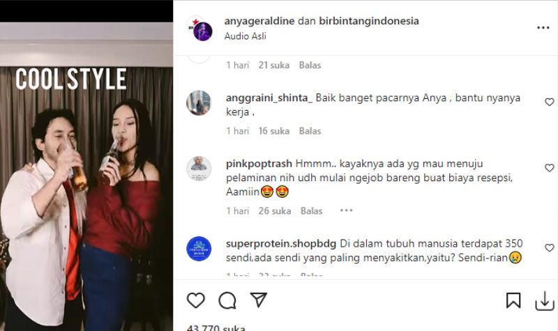 Sering Bikin Konten Bareng Pacar, Anya Geraldine Diduga Nyari Duit Buat Wedding 2 Lampiran Gambar