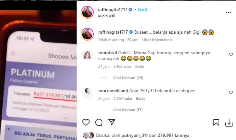 3 Artis Ini Jajan di Shopee Bikin Syok, Nagita Slavina Sampai Ratusan Juta 2 Lampiran Gambar