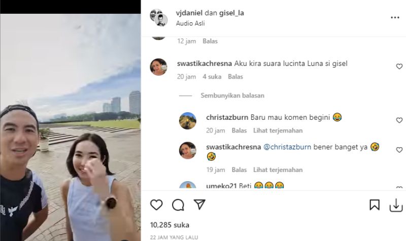 Netizen Syok Dengar Suara Gisel Mirip Lucinta Luna 2 Lampiran Gambar