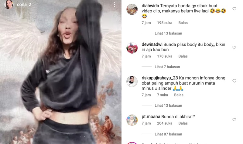 Bunda Corla Pamer Perut Mulus, Bodinya Bikin Iri 2 Lampiran Gambar