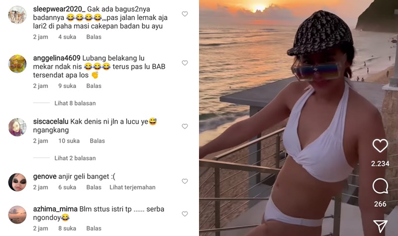Denise Chariesta Pamer Bodi Seksi, Netizen Salfok Lihat Gaya Jalan Ngangkangnya 2 Lampiran Gambar
