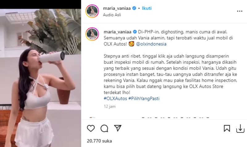 Meski Sering Tampil Hot dan Seksi, Maria Vania Ternyata Dulu Korban PHP dan Ghosting Banyak Cowok 2 Lampiran Gambar