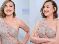 Amanda Manopo lmencuri perhatian warganet dengan unggahan potret seksinya yang memakai gaun transparan dan bahkan terlihat dadanya.