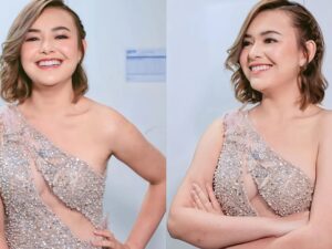 Amanda Manopo lmencuri perhatian warganet dengan unggahan potret seksinya yang memakai gaun transparan dan bahkan terlihat dadanya.