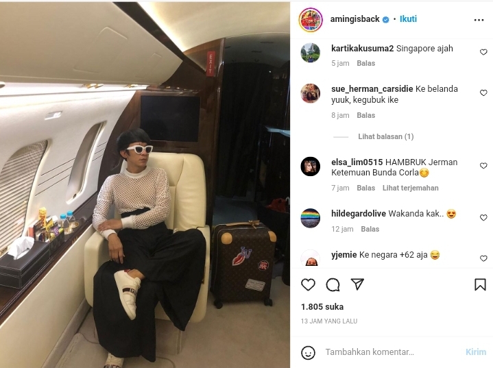 Aming Minta Saran Mau Liburan ke Luar Negeri, Netizen: Ke Jerman Aja Biar Ketemu Sama... 2 Lampiran Gambar