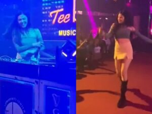 DJ Una kembali berhasil membuat para penontonnya menggelegar dengan penampilannya yang luar biasa di atas panggung.