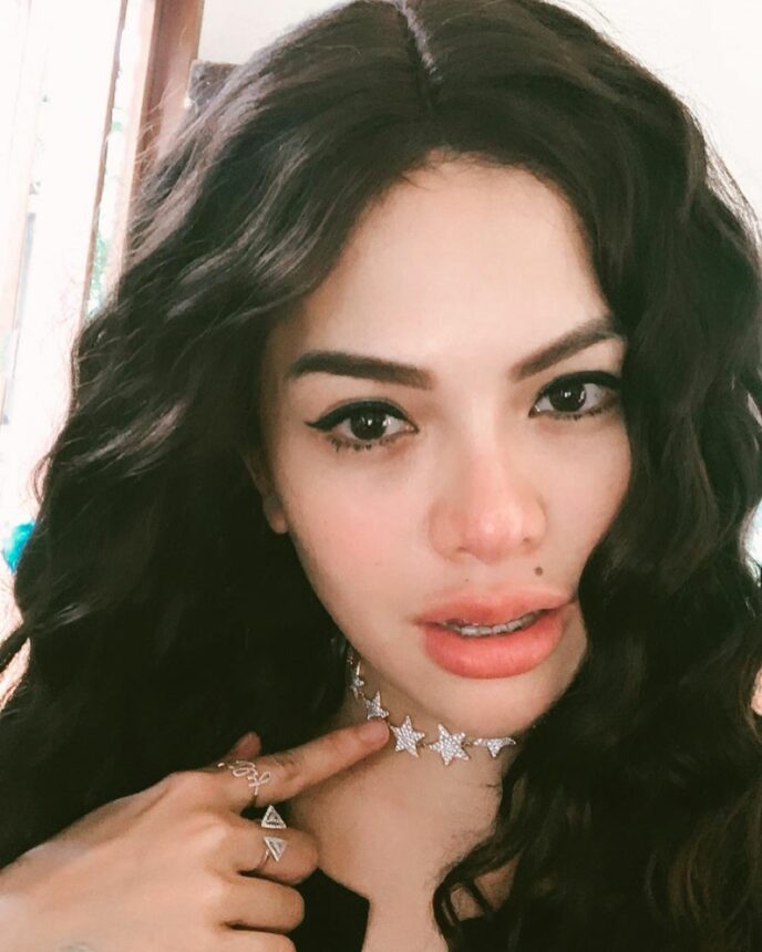 Lipstik Tebal dan Busana Hitam, Nikita Mirzani Dinobatkan Sebagai Selena Gomez Versi Indonesia 3 Lampiran Gambar