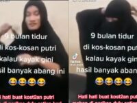 Seorang pria tidur di kos kosan wanita selama sembilan bulan, pura-pura jadi wanita dengan cara memakai jilbab dalam dan cadar.