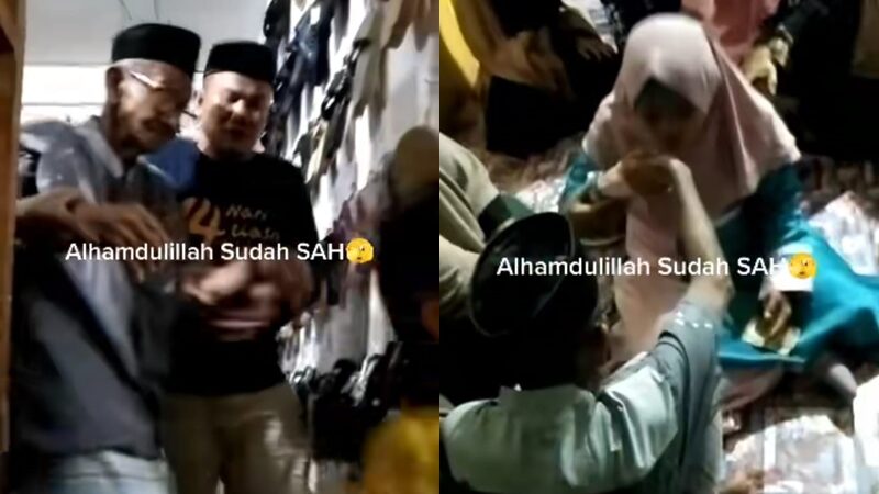 Seorang kakek yang sudah tergopo-gopo berjalan menikahi seorang gadis belia yang masih terlihat muda sekali, pernikahan itu pun viral di medsos.