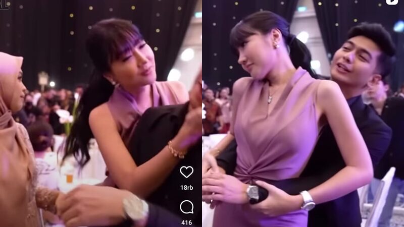 Lucinta Luna mencim Teuku Ryan, suami Ria Ricis di depan umum dan tepat di depan Ria Ricis, Ricis lantas mendoakan agar Lucinta segera sadar.