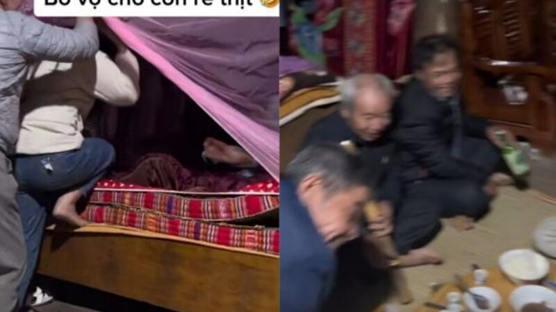 Sebuah tradisi unik di negara Vietnam hebohkan jagat maya pengantin baru yang disaksikan kerbatnya untuk lakukan malam pertama pengantin.