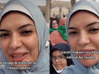 Najwa Shihab pergi malaksanakan Umrah bersama dengan keluarganya. Ia pun tak lupa memakai hijab yang langsung menjadi sorotan warganet.