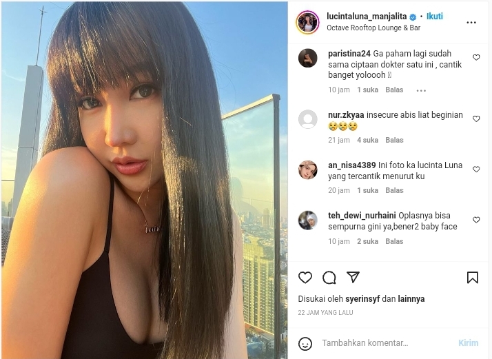 Lucinta Luna Selfie Jarak Dekat, Kecantikannya Bikin Cewek Tulen Insecure 2 Lampiran Gambar