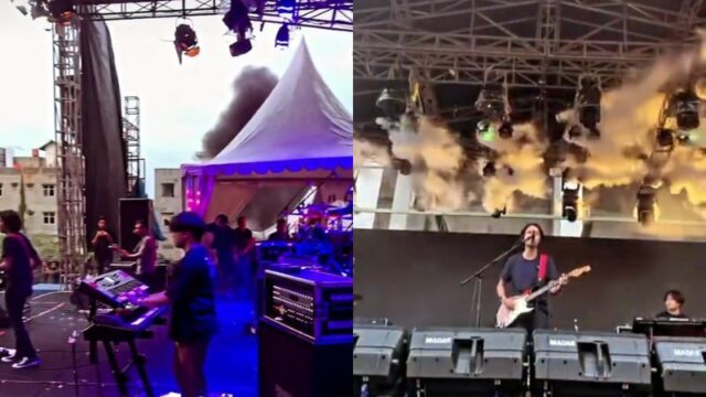 Cekricek.id – Fiersa Besari membagikan pengalaman tak menyenangkan saat tampil bernyanyi di atas panggung. Saat sedang asyik melantunkan sebuah lagu, tiba-tiba saja asap hitam mengepul karena lighting beserta genset untuk panggungnya korslet dan meledak.