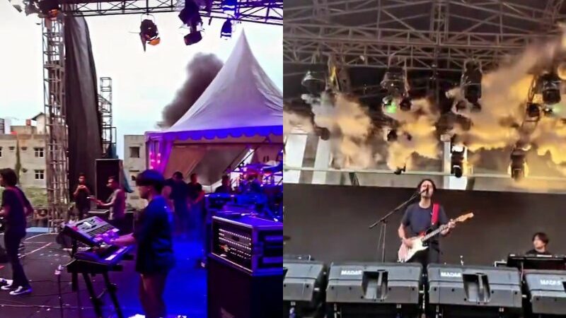 Cekricek.id – Fiersa Besari membagikan pengalaman tak menyenangkan saat tampil bernyanyi di atas panggung. Saat sedang asyik melantunkan sebuah lagu, tiba-tiba saja asap hitam mengepul karena lighting beserta genset untuk panggungnya korslet dan meledak.