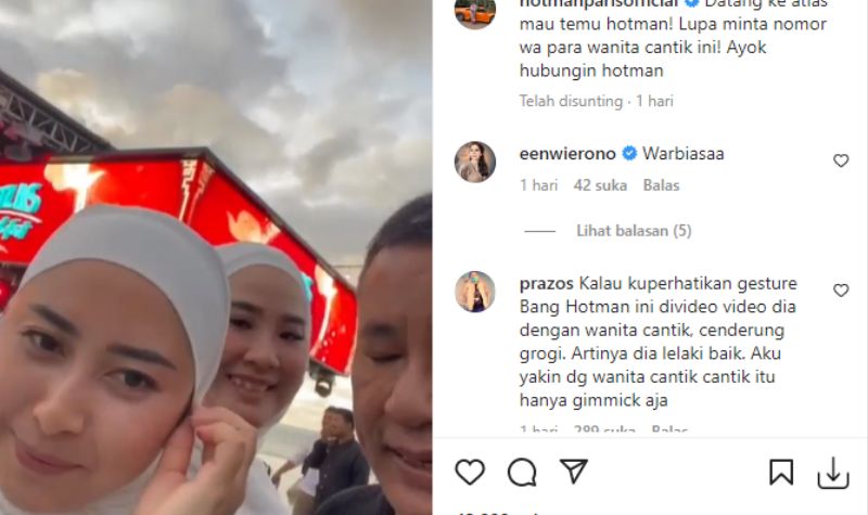 Tak Cuma yang Kerap Tampil Seksi, Wanita Berhijab Ini Rela Susul Hotman Paris ke Bali 2 Lampiran Gambar