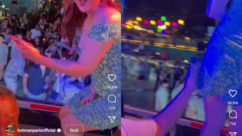 Hotman Paris makin mereshkan publik dengan aksinya yang nekat memegang paha seorang wanita seksi yang tengah bergoyang di atas panggung.
