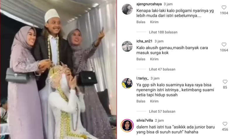 Viral, Pria Poligami Ketiga Kalinya, Istri Pertama dan Kedua Malah Bahagia 2 Lampiran Gambar