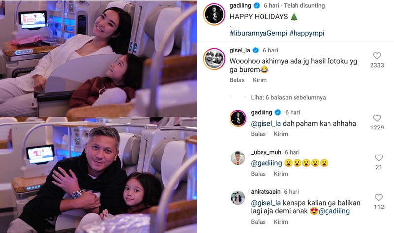 Gading dan Gisel Liburan Bareng, Netizen: Kembali Jadi Orang Tua Gempi yang Sesungguhnya 2 Lampiran Gambar