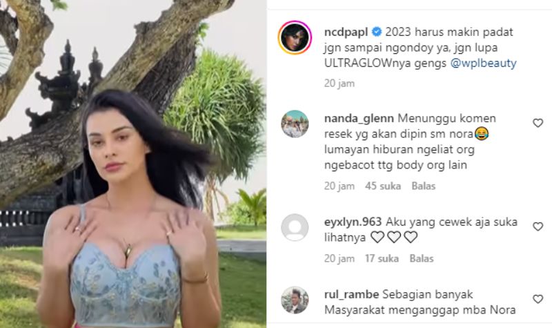 Nora Alexandra Rebahan Dengan Crop Top Terbuka, Cewek Aja Suka Ngelihatnya 2 Lampiran Gambar
