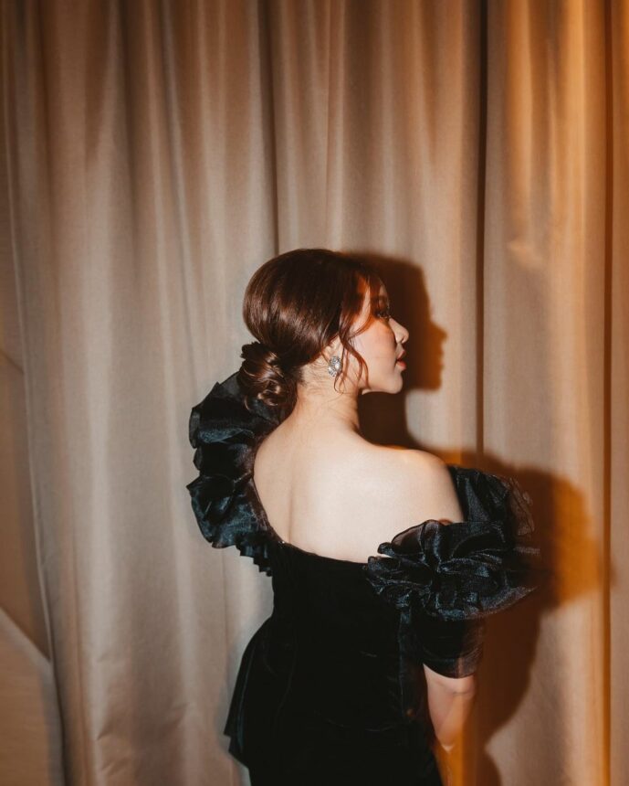 Elegannya Gaya Tiara Andini Dengan Gaun Hitam, Cantiknya Keterlaluan Banget 8 Lampiran Gambar
