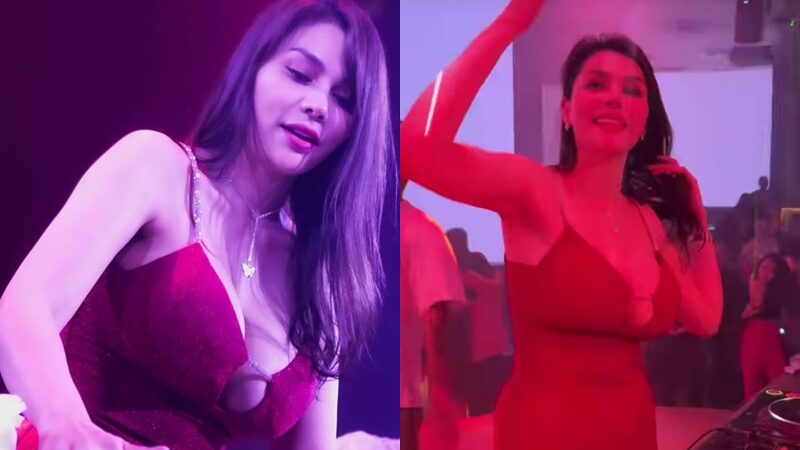 Dj Katty Butterfly Hebohkan jagat maya dengan unggahan video berdije mengenakan dress seksi hingga terlihat belahan dadanya yang aduhai.