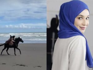 Cekricek.id – Shireen Sungkar dijuluki kesatria muslimah saat dirinya pamer aksi berkuda dengan outfit abaya. Itu adalah busana garmen asal Timur Tengah dengan bentuk sederhana seperti jubah. Bayangkan saja, bagaimana jika seseorang mengenakan setelan tersebut saat menunggang kuda dengan kecepatan yang cukup kencang.