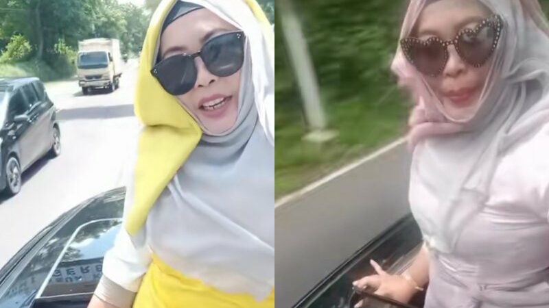 Cekricek.id, Berita Viral – Viral Emak-emak Pamer Aksi Keluar Lewat Sunroof Mobil dalam Vlog, Ternyata Istri Kepala Sekolah
