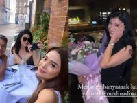 Medina, yang dikabarkan kini menjadi kekasih baru Gading Marten mendapat kejutan di hari ulang tahunnnya bertemu dengan Ariel Noah.