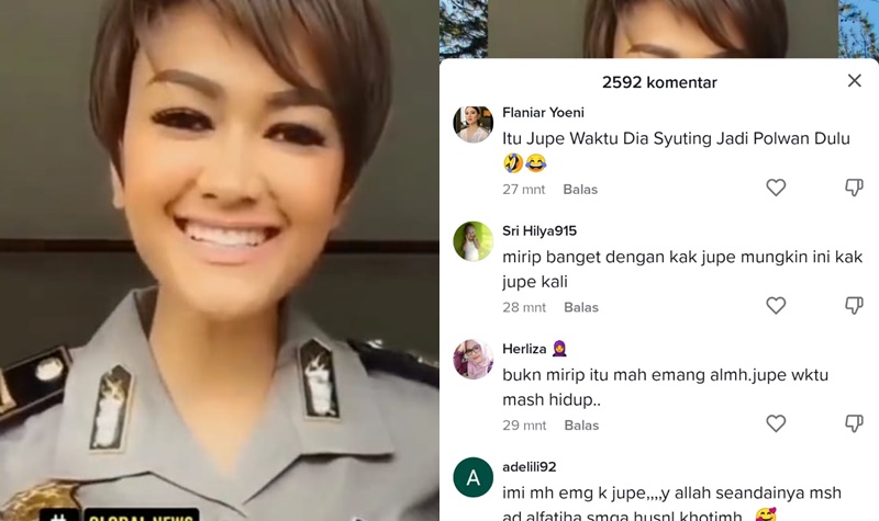 Viral, Polwan Cantik Mirip Banget dengan Almarhumah Julia Perez 2 Lampiran Gambar