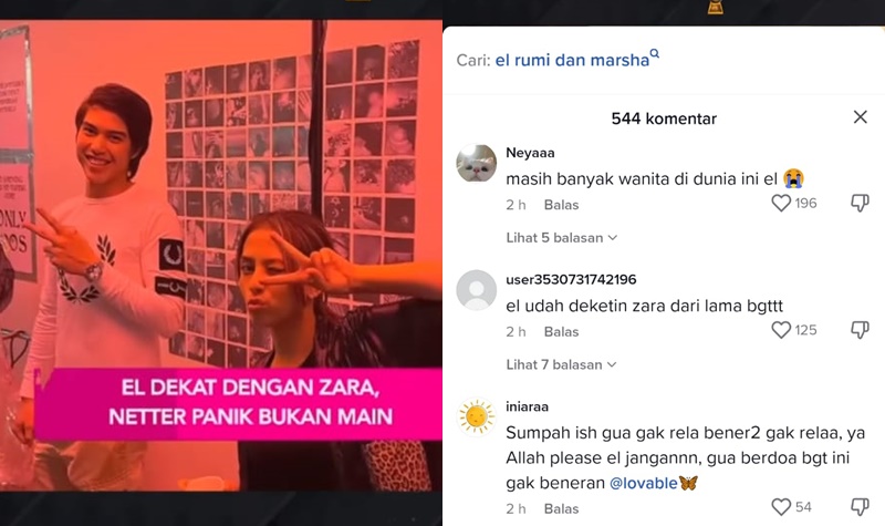 El Rumi Dikabarkan Pacaran dengan Zara Adisti, Netizen Malah Panik