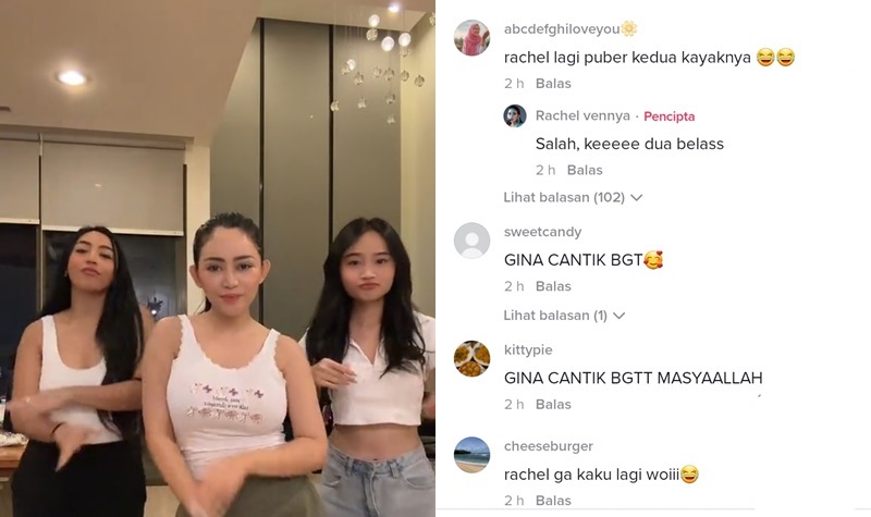 Joget TikTok dengan Tanktop, Rachel Vennya Disebut Puber Kedua 2 Lampiran Gambar