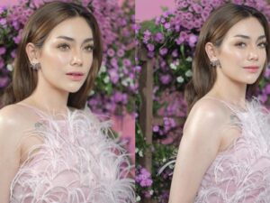 Pemampilan Celine Evangelista dalam pemotretan terbarunya bikin pangling. Ia tampil cantik memesona dan anggun dengan dress pink yang cute.