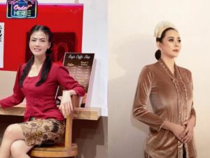 Cekricek.id, Berita Artis dan Berita Seleb - Padupadan pakaian berupa kebaya tradisional oleh Aura Kasih dan Nita Gunawan, sangatlah cantik