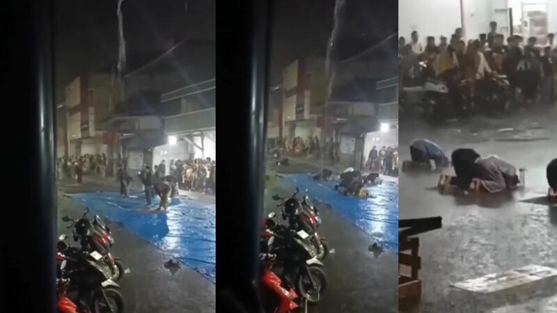 Cekricek.id, Berita Viral - Salat tarawih termasuk dalam salat yang paling ditunggu dijalankan oleh umat muslim, meski hujan deras tetap dilanjutkan