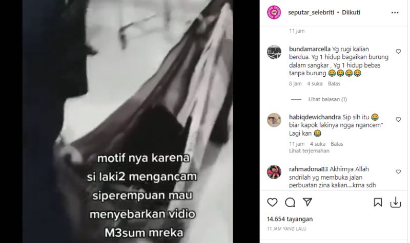 Cekricek.id, Berita Viral -  Wanita Sibolga Potong "Anu" Pacarnya karena Menolak Berhubungan