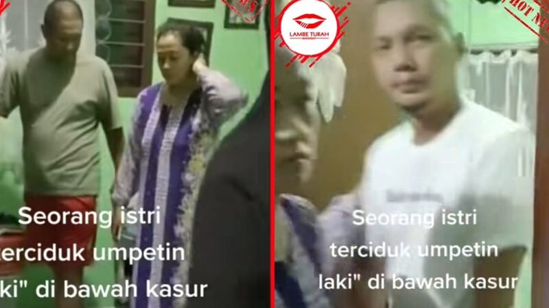 Viral, Istri Terciduk Umpetin Selingkuhan di Bawah Tempat Tidur
