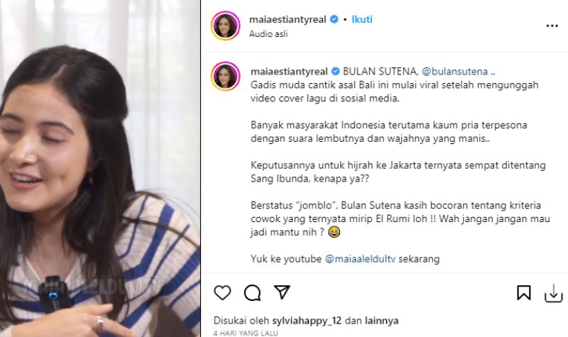 Cekricek.id, Berita Artis dan Berita Seleb - Maia Estianty seolah beri kode berkaitan dengan sosok menantu idaman untuk anak keduana, bukan Fuji