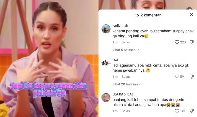 Ditanya Soal Agama, Begini Jawaban Cinta Laura! 2 Lampiran Gambar